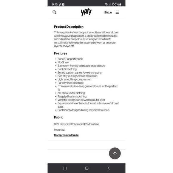 New Small Fabletic Yitty Bright As* Blue Mesh Me Smoothin Sleeved Thong Bodysuit - Picture 7 of 9